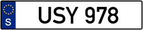 Truck License Plate